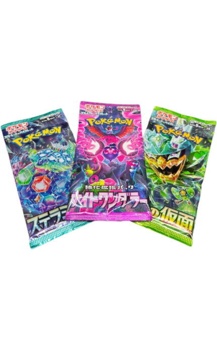 Random Pokemon Japanese Booster Pack Lot of 3
